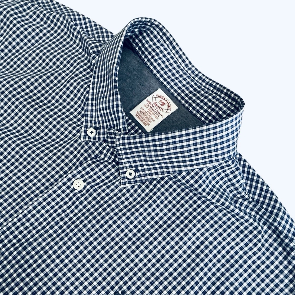 Scotch And Soda Men's Blue Check Long Sleeve Shirt - XL - Picture 4 of 7